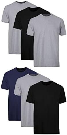Hanes Packs, Stay-Tucked Soft Cotton, Best Undershirts for Men, White/Black/Asstd Multipacks, XL, 6 pcs