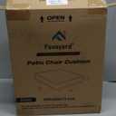 Favoyard Deep Seat Patio Cushion Set 24 x 24 Inch Waterproof Outdoor Chair Cushions for Patio Furniture with Fade Resistant and Removable Cover with Handle & Adjustable Straps for Patio, Yard, Garden (Beige)