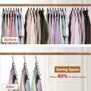 Space Saving Hangers for Clothes 8 Pack, Sturdy Metal Hangers Wardrobe Organizer, Magic Cascading Hanger, Closet Space Saver Closet Organizers and Storage
