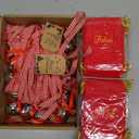 24 Sets Christmas Believe Bells Polar Express Santa Gifts Reindeer Ornaments With Velvet Bag, Tags and Ribbon - Christmas Favors for Adults, Tree Home Decor Keepsake