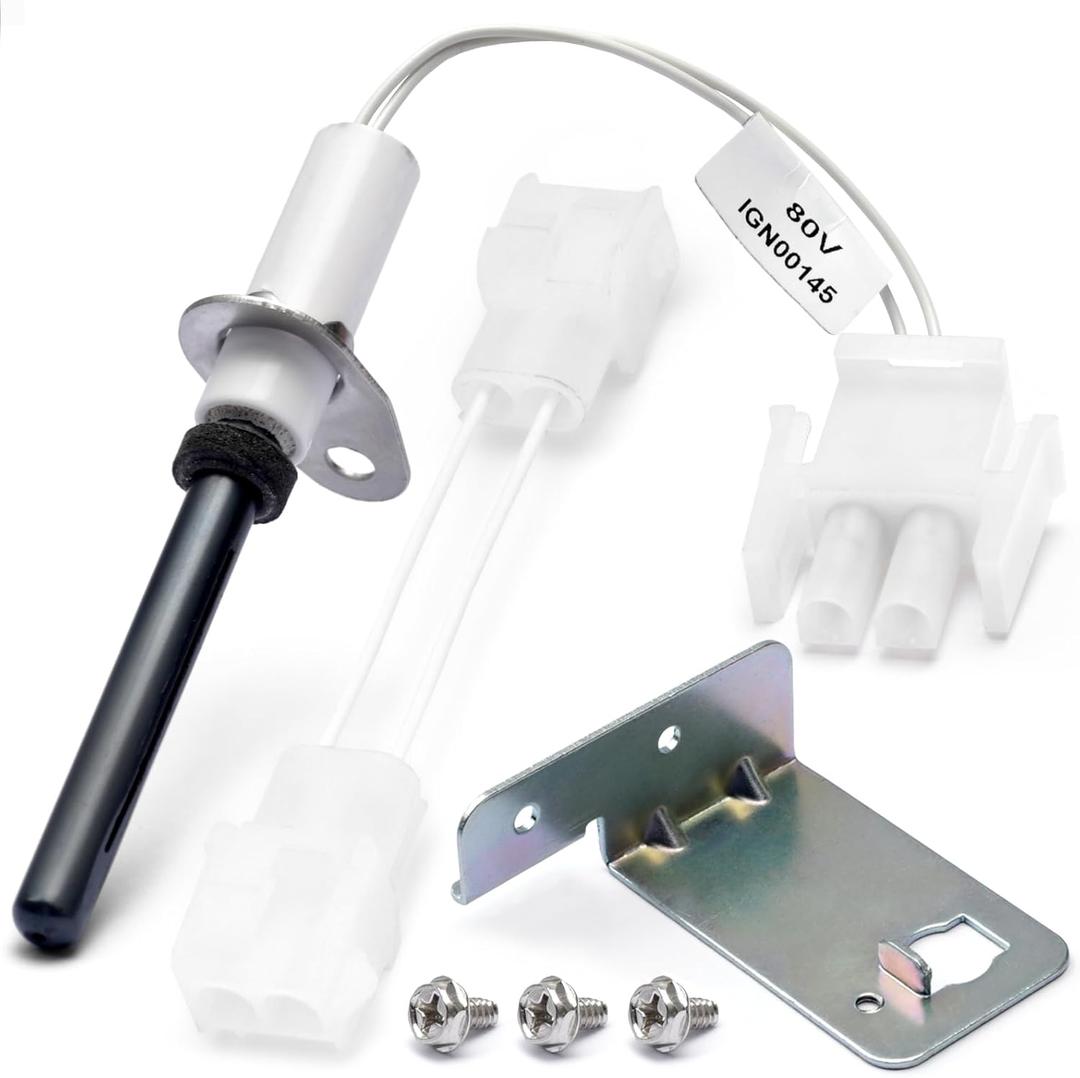 80 Volt IGN00145 Furnace Ignitors for Furnace Igniters Compatible with Trane IGN145, Hot Surface Silicon Nitride Ignitors kit with Mounting Screws
