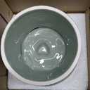 Tioncy 1 Pcs Raised Cat Slow Feeder Bowl Ceramic Elevated Cat Dog Food Bowl No Spill High Edge for Dry Wet Food and Water Easy to Clean, Dishwasher Safe (Sage Green)