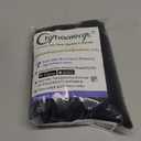 Chyhomenyc Black Valance for Windows, Faux Linen Slub Textured Small Kitchen Window Valance Curtain for Living Room Bathroom Cafe Laundry Basement, 30Wx14L inch, 2 Piece