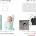 Bebon Transition Swaddle - Baby Wearable Blanket - Cozy Sleep Sack, Wrap with 2-Way Zipper - 95% Bamboo Viscose, 5% Spandex (Cozy Grey, Medium 6-12 Month)