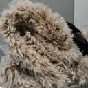 Bedfolks Plush Waterproof Dog Crate Bed, Faux Fur Kennel Pad, 35"x23", Brown