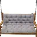 Replacement Cushions for Swing, Swing Cushions 3 Seater Replacement, Waterproof Thicken Washable Cushion for Outdoor Indoor Furniture Swing Patio (Light Gray, 40x47 inch)