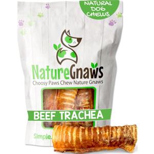 Nature Gnaws Beef Trachea Chews 3", 6 Count (EXP 07/31/28)