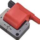 ENA Red Ignition Coil Pack Compatible with Chrysler Dodge Jeep Cherokee Wrangler Plymouth Sundance Acclaim Voyager Stratus B150 B250 B350 B2500 B3500 W150 W250 Replacement for UF97 5C1707 56027965