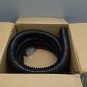 Pond Hose 1-1/2"ID × 10ft Black Corrugated Flexible Pump Tubing & 2 Clamps