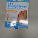 Hammer Toe Straightener - Hammer Toe Corrector for Women & Men - Non-Slip Toe Splint Relief for Hammer, Curled, Crooked, Broken Support (1 Compression Foot Wrap & 1 Strap) (Medium)