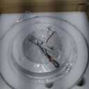 ANYLOVE 10 Inch Modern Flush Mount Ceiling Lights,White Gold Plastic Round Ceiling Light,Dimmable 3000K,3500K,4000K,5000K,6000K,for Living Room,Dining Room,Bedroom,Kitchen (Black and Gold, 10 Inch)