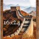 Picrit 16x24 Picture Frame, Photo Frame for Wall Mounting Display, Brown