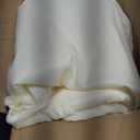 Polyester Georgette Fabric Soft Cream Plain - per Yard