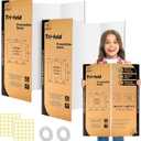 2 Pack Trifold Poster Board 48" X 36", IKAYAS Single sided White Poster Boards, Science Fair Display Boards Posterboard Foamboard for Mounting, Prints, Art, Display,Projects Classroom Supplies