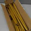 Nurnesy Over The Table Rod Stand with Clamps Adjustable 46-100in Length 29-55in Height Table Balloon Arch Stand Decorating Rod Hanging Rail Party Stands for Decorations Wedding (Gold)