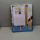 Monthly Calendar Whiteboard Dry Erase Cork Board Combination for Wall, 17"x13" Magnetic Dry Erase Board, Double-Sided White Board, Portable Board for Office, Kitchen, Planning, Memo, School, Home