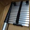 14.5FT Portable Aluminum Telescoping RV Ladder | Compatible with Lippert On-The-Go Receiver, 350lbs Capacity