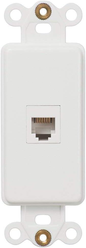 Rocker Insert PH-W Phone Jack Insert White