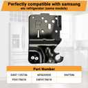 DA97-12574A Upper Right Hinge Assembly Compatible with Samsung RF28HMEDBSR RF28HMEDBWW RF28HMEDBBC RF24FSEDBSR etc Refrigerator (Some Models), Replace Number: 3447596 AP5620920 PS4176618 etc