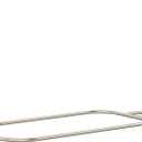 PrettyHome Shower Curtain Rod Hoop Square Shape Bathroom Heavy Duty No Rust Oval Shower Rod 58.3"x24" for Clawfoot Tub,for Free Standing Tubs Brushed Nickel