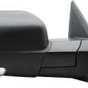 Passenger Right Side Door Mirror Electric Heated Glass Power Folding Textured Back Cover with Turn Signal Light and Puddle Light for Ram 1500 2500 3500 2009-2019, 1500 Classic 2019-2024, Standard