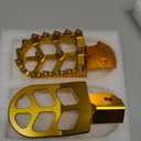 Motorcycle Footrest Pedals Plate FootPegs For Honda CRF300L CR125 CR250/L CRF150R CRF250R/X CRF250RX CRF450R CRF450RX CRF450X CRF450L CRF1000L 04-22(gold)