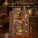 Book Nook DIY Miniature House Kit - Booknook Kit for Adults, Bookshelf Decor 3D Wooden Puzzle, Birthday Gifts for Book Lovers Women Friends - Myriad Books House