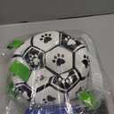 Dog Toys Balls, Dog Soccer Ball with Straps, Dog Birthday Gifts, Durable Balls for Small Medium Pet, Puppy Outdoor Toy, Pet Training Soccer Ball, World Cup Soccer (7.25 Inch)