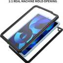 Designed for 2020-2022 iPad Air4/5 10.9 Inch Waterproof Case, IP68 Waterproof 360 Degree Professional Dustproof, Shockproof Case with Lanyard & Stand