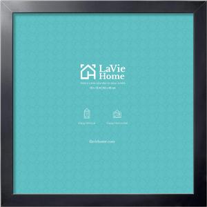 LaVie Home 18 x 18 Picture Frame, Square Poster Frame with High Definition Plexiglass, Horizontal or Vertical Wall Gallery Poster Frames Suitable for Photos, Artworks, Posters,Puzzle, Black 1pc