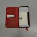 SHIELDON Case Wallet for iPhone 17 Pro Max 6.9-inch 5G | Genuine Leather, RFID Blocking Credit Card Holder, Folio Magnetic Cover, Kickstand, Shockproof, TPU Soft Phone Case 2025 - Retro Red