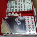 Yellow Mountain Imports Champion-Size Chinese Mahjong Set -146 Large Melamine Tiles, Dice, Wind Indicator & Aluminum Case - No Numbers or Letters - Chinese Style Gameplay Only