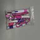 12 pcs Nurse Pen Set Two Colors Pink Purple Include Permanent Marker Pen Pen Lights for Nurses Retractable Ballpoint Pen Nursing Keychain Clip Foldable Scissors LED Flashlight Keychain for Nurses