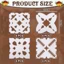 2 x Oudain 20 Pcs Christmas Polar Snowflake Ornaments Large Hanging Cardboard Snowflakes Christmas Winter Party Decorations for Winter Holiday Polar Gifts Xmas Tree Home Wall Ornaments