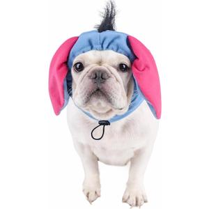 Dog Costume Hat with Donkey Ear for Dogs and Cats, Funny Dog Halloween Christmas Costumes Headwear, Pet Cosplay Clothes for Party Birthday and Holiday, L