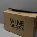  Glasses Set of 12, 12oz Clear Red/White Cup, Long Stem Glasses for Party, Wedding and Home