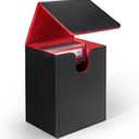 PSA Graded Card Case, PU Leather Graded Card Organizer Box, BGS Graded Card Storage Case