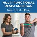 THERABAND FlexBar, Resistance Bars for Tennis Elbow & Grip Strength, Color-Coded Therapy Bars for Tendonitis & Golfers Elbow