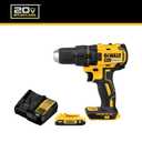 DEWALT 20V MAX Cordless Drill Driver Set, 1/2 Inch Electric Drill, 2 Speed, XR 2.0 Ah Battery and Charger Included (DCD777D1)