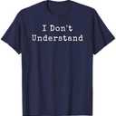 I Don't Understand - Sherlock Holmes and Watson T-Shirt XL (Blue)