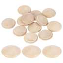 uxcell 80Pcs Wood Button Plugs, 25mm / 0.98" Hardwood Screw Hole Plug Mushroom Wooden Caps Buttons Wood Plug for Furniture Woodworking Craft Decor (30mm x 25mm)