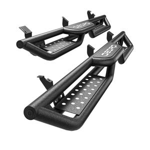 oEdRo Running Boards Compatible with 2025-2026 Toyota 4Runner, Two Stair Design Side Step Rails, Powder-Coated Black Bolt-on Carbon Steel Nerf Bars
