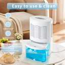 Small Dehumidifier for Bedroom up to 1000 Sq.Ft with Drain Hose, 68 OZ, Auto Shut-Off, Mini Dehumidifier with 7 Color ambient Lights for Bathroom, Basement, Closet, Garage, RV