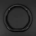 1 Pack Car Breathable Steering Wheel Cover, Wear -Resistant Steering Wheel Sleeve, Carbon Fiber Non-Slip Steering Wheel Protector, Four Seasons Universal Steering Wheel Set (Black #D -Shaped)