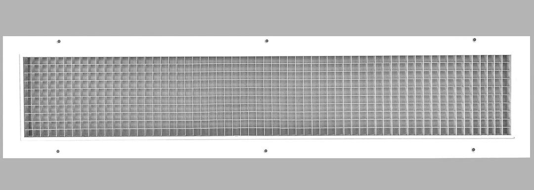 HVAC Premium 6'' x 36'' or 36'' x 6'' Cube Core Eggcrate Return Air Grille - Aluminum Rust Proof - HVAC Vent Duct Cover - White [Outer Dimensions: 7.75 x 37.75]