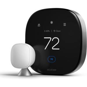 ecobee Smart Thermostat Essential Programmable Wi Fi Thermostat Works with Siri, Alexa, and Google Assistant White EB-STATE7-0