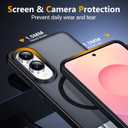 SPIDERCASE Magnetic for Samsung Galaxy S25 Edge Case, [Compatible with Magsafe][ Military Grade Drop Protection] with Invisible Stand Shockproof Slim Case for S25 Edge 5G,Black