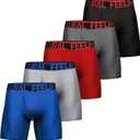 Natural Feelings Mens Underwear Coolzone Boxer Briefs for Men Pack Stretch Performance Quick Dry Sports Underwear (Small, D: 5 Pack Athletic Boxer Briefs)