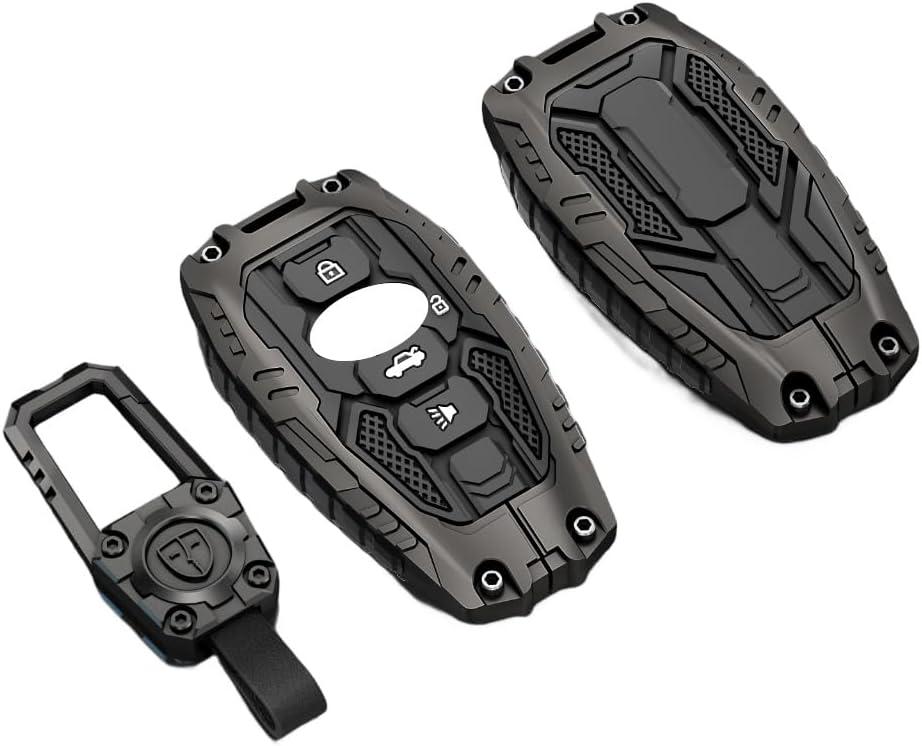 Heavy Zinc Alloy Key fob Cover, Keychain, Key Case, Accessories Compatible with Subaru BRZ Legacy Outback Ascent Crosstrek Forester WRX