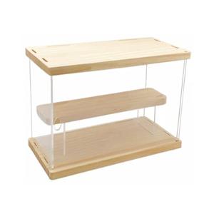 Display Case with Shelf Collectibles Storage Assemble Showcase Doll Clear Acrylic Display Case with Door for Hot Wheels Lego Funko Pop Minifigure Action Figure Storage